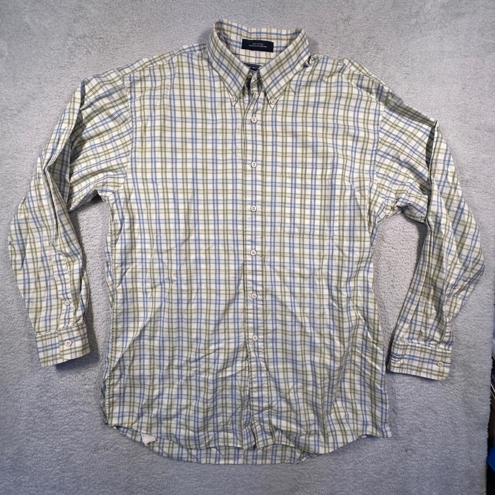 Vintage Y2K Anheuser-Busch‎ Bud Light Plaid Button Up Long Sleeve Shirt Large